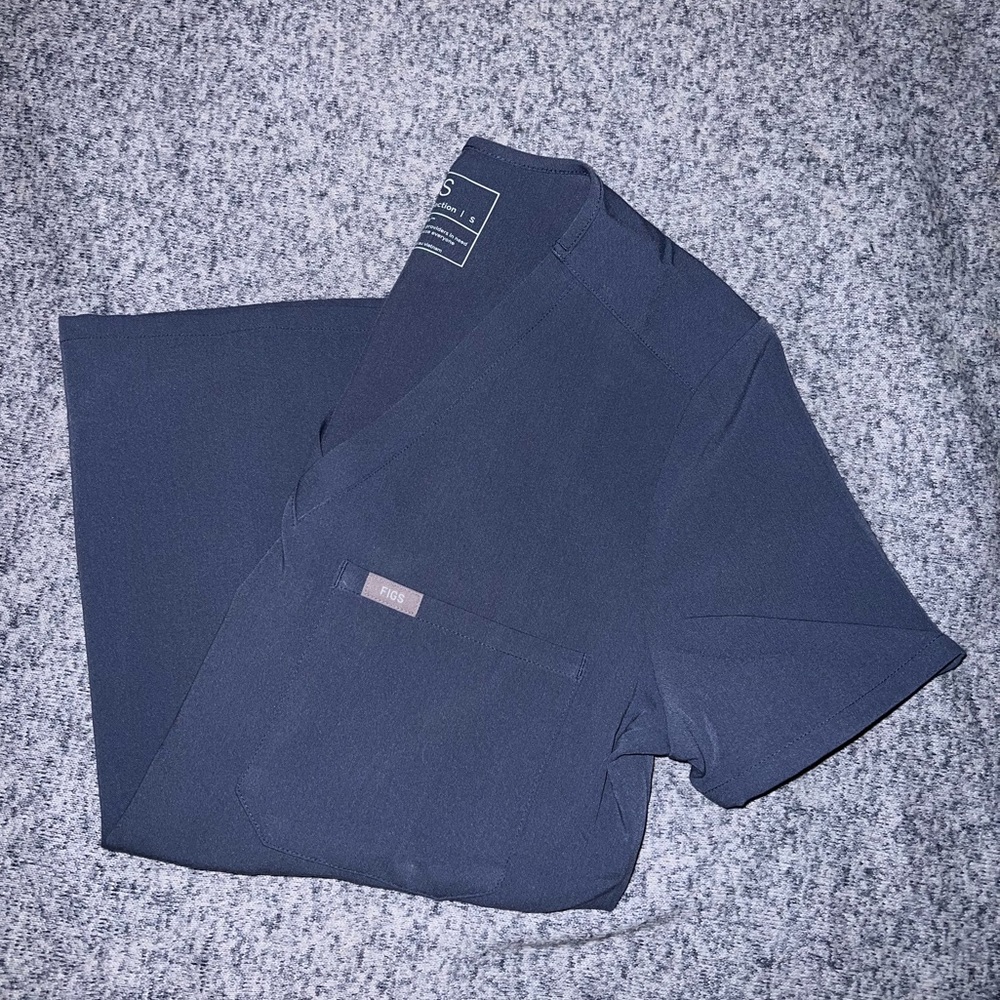 Figs Scrub Top, NEW, Caterina, small, space navy
